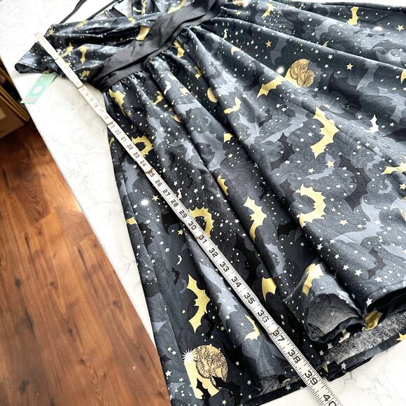 Folter Gone Batty Gothic Retro Style Fit n Flare Dress Women’s Size Medium NEW - Picture 12 of 14